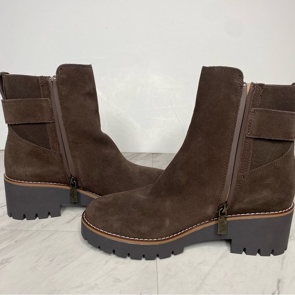 Blondo Dakota Brown Suede Buckle Boot 8M - Picture 6 of 14